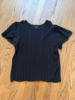Current Air Black Short Sleeve Sweatsr